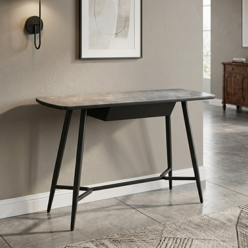Benedick 120cm Glass Top Console Table