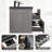 60'' Cement Grey Floating Bathroom Vanity With Resin & Quartz Sand Top