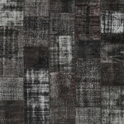 Tapis contemporain gris anthracite / gris