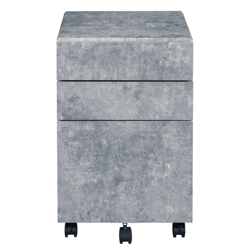 3-Drawer Rectangular File Cabinet