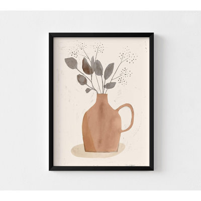 «La Planta II» par Victoria Barnes, décoration murale botanique, art mural tons terreux, affiche de plante minimaliste, délicate Frida, art mural encadré