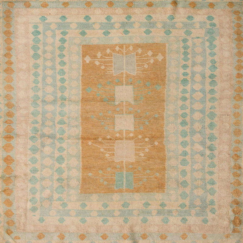 Abstract Indoor Rug, Square 5'