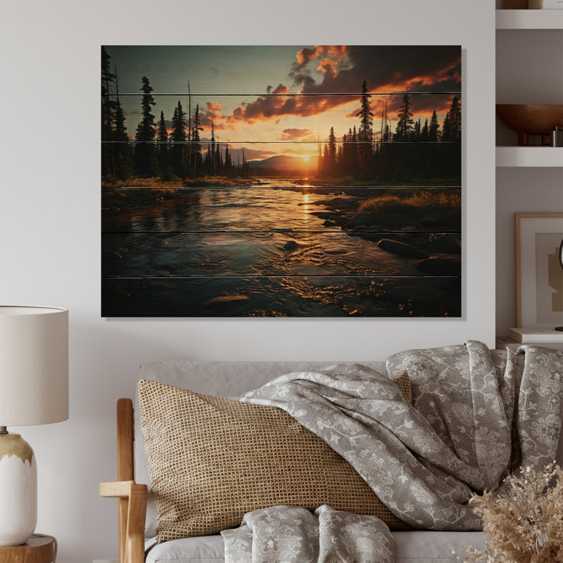 Canada Canada - Wilderness sur bois, H 10 po x l 20 po x P 0,78 po
