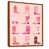 Toile avec cadre flottant brun