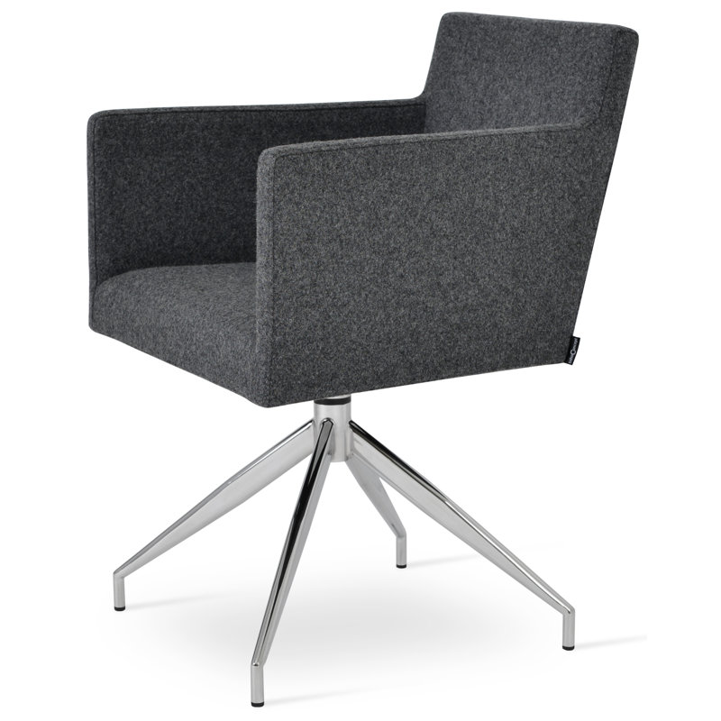 Fauteuil Harbut, Gris foncé