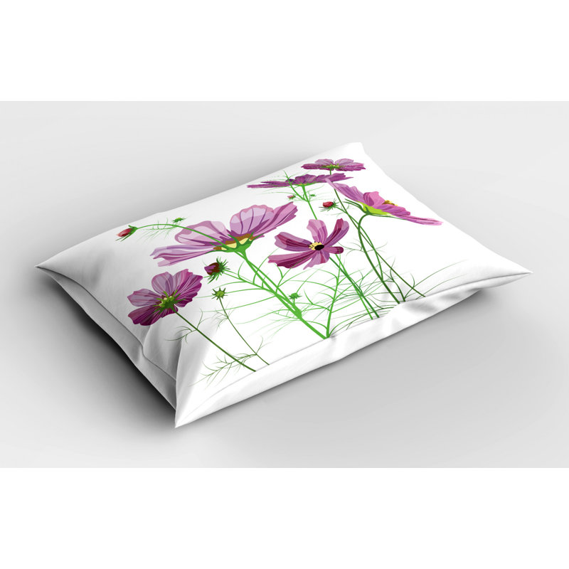 Spring Polyester Floral Sham Set, Twin