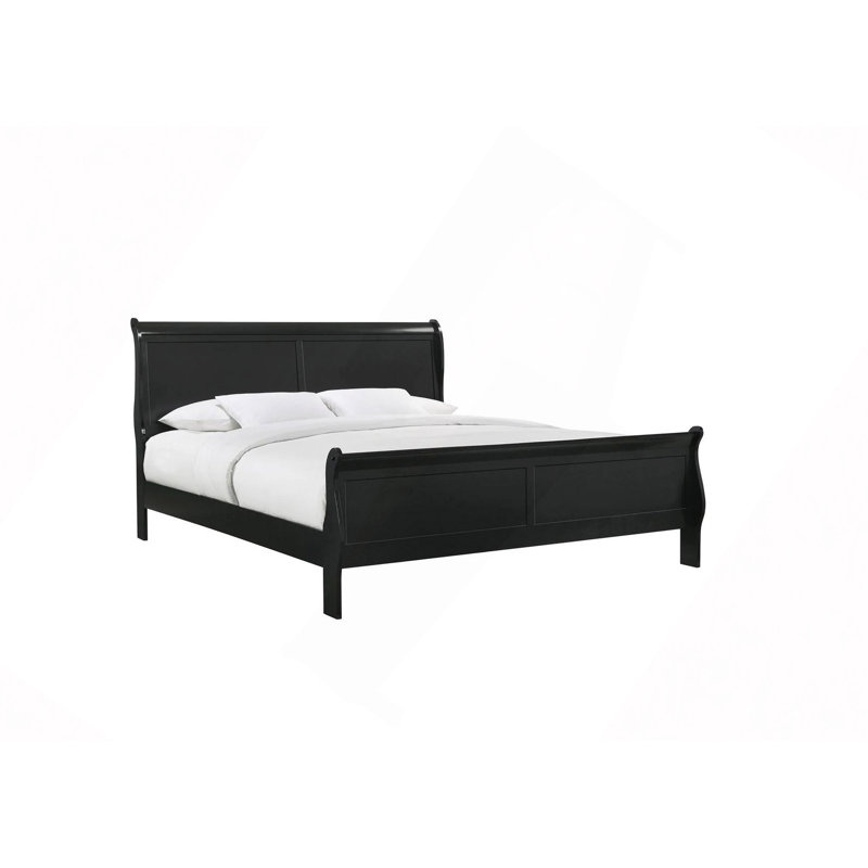 Mobilier de chambre à coucher Louis Phillipe, Double, Noir