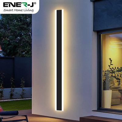 Chrome Integrated LED Outdoor Wall Lantern