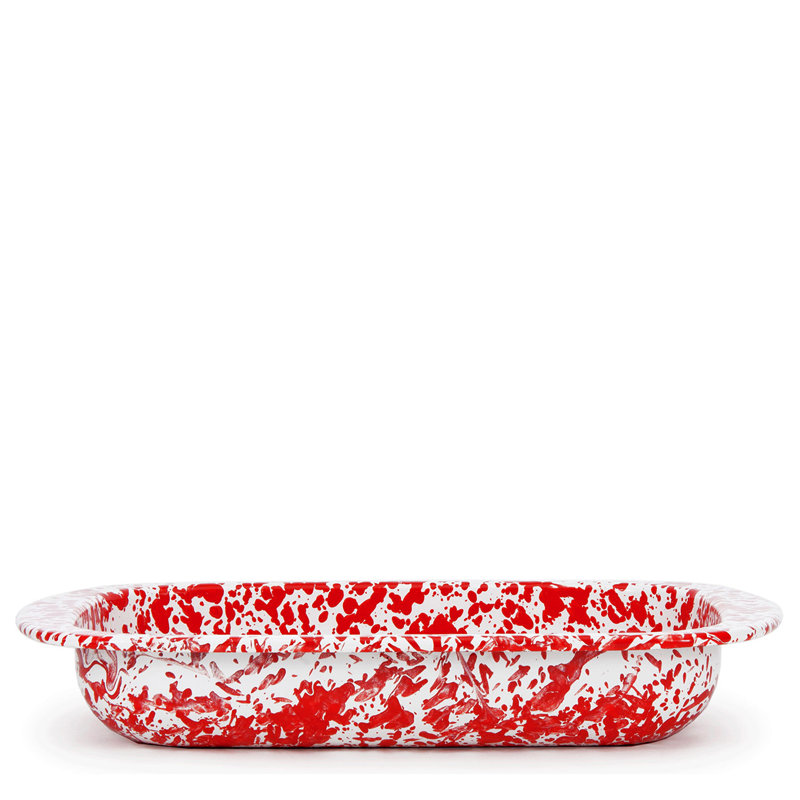 Swirl Baking Pan, Red Swirl