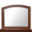 Charmant miroir traditionnel cerise