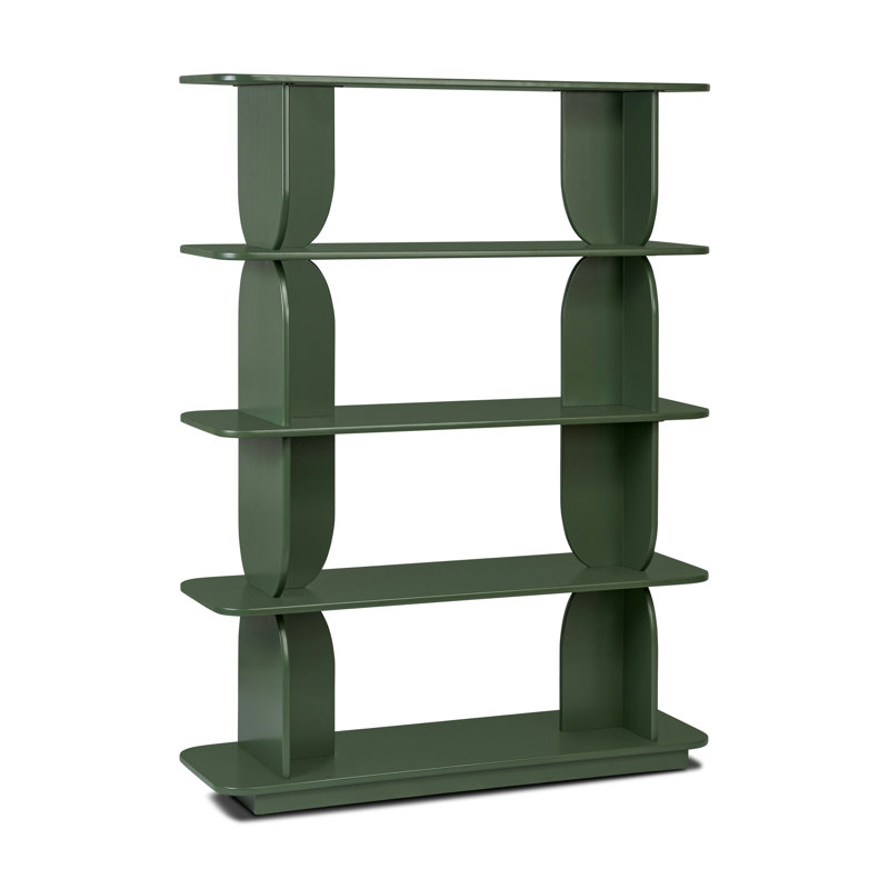 Bibliothèque en bois Padua, Vert