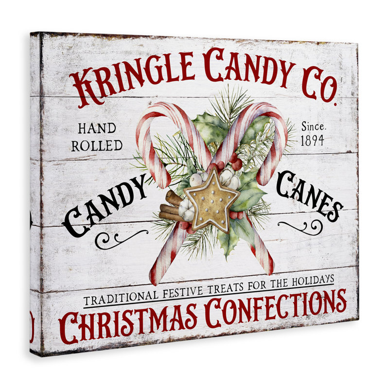 Fresh Christmas Confections Canvas Wall Art by Creatif Belle, 16" H x 20" W