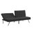 Wood Frame, Stainless Leg, Futon, Sofa Bed Black-129444842-129444843