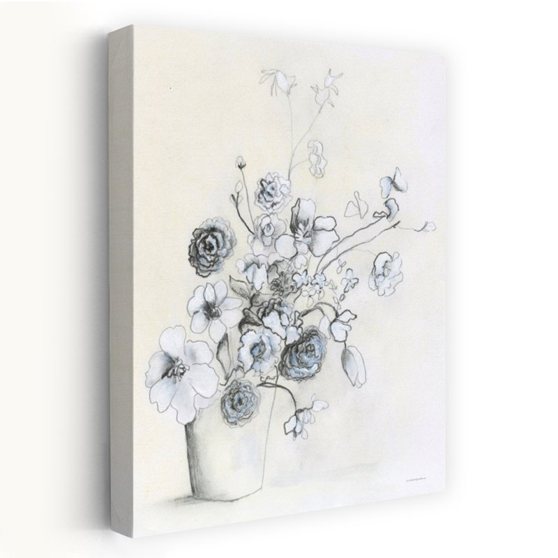 Croquis dans la remise en pot, art floral contemporain abstrait, H 48 po x l 32 po