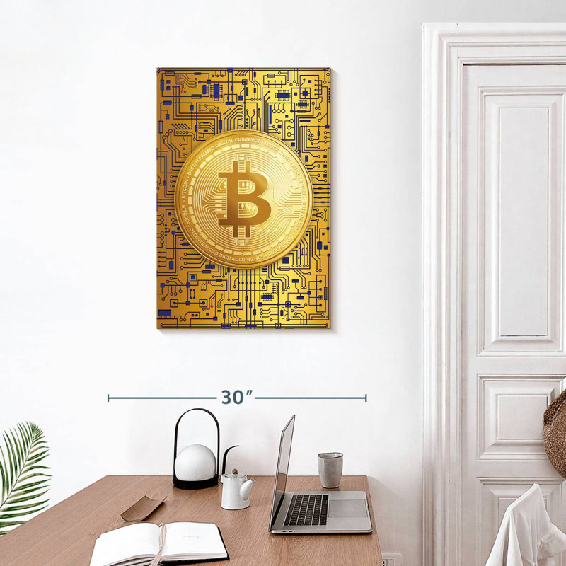 Logo Kerner Bitcoin, H 30 po x l 20 po