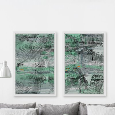 Mobile Diptych' Framed Painting Print -  Marmont Hill, MH-BANLEA-27-NWFP-60
