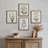 Herbal Botany 4Piece Botanical Illustration Framed Canvas Wall Art Set