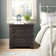 Lecco 2 Drawer Nightstand - Brown w/ Saw Cuts