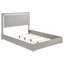 Lit contemporain pour très grand lit oriental dans une teinte taupe, tête de lit ornée de DEL, cadre de lit en métal et bois d'ingénierie avec pieds-1680196054-1680196050