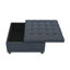 Repose-pieds de rangement carré capitonné Audel-103897856
