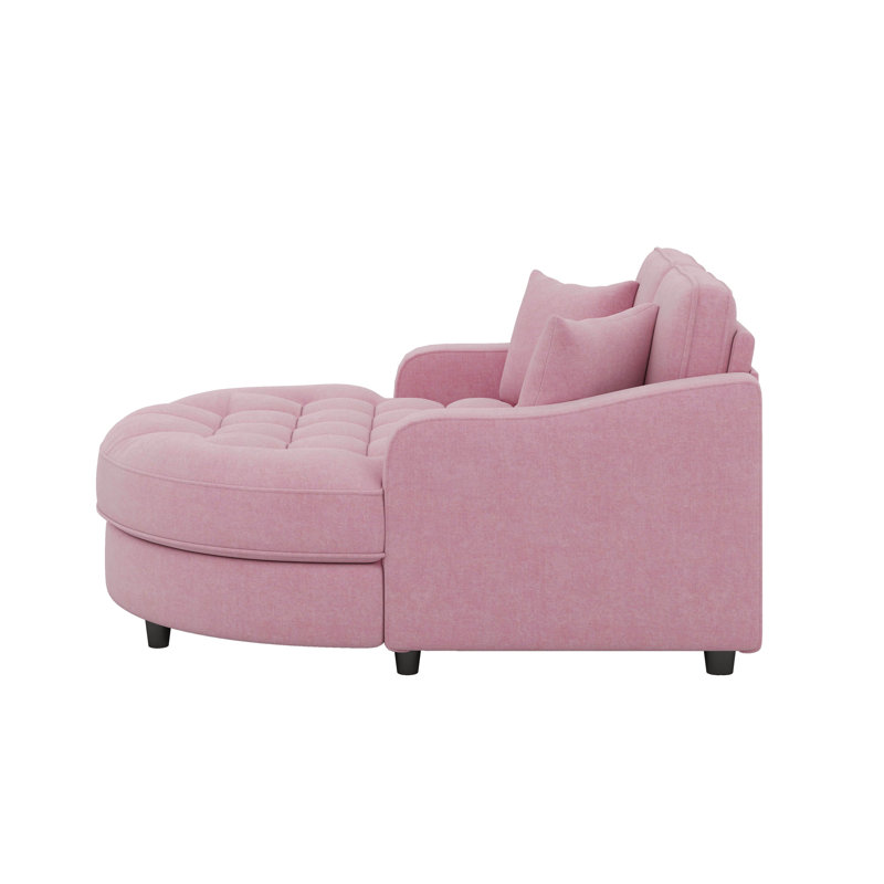 Méridienne avec méridienne moderne et élégante, Rose