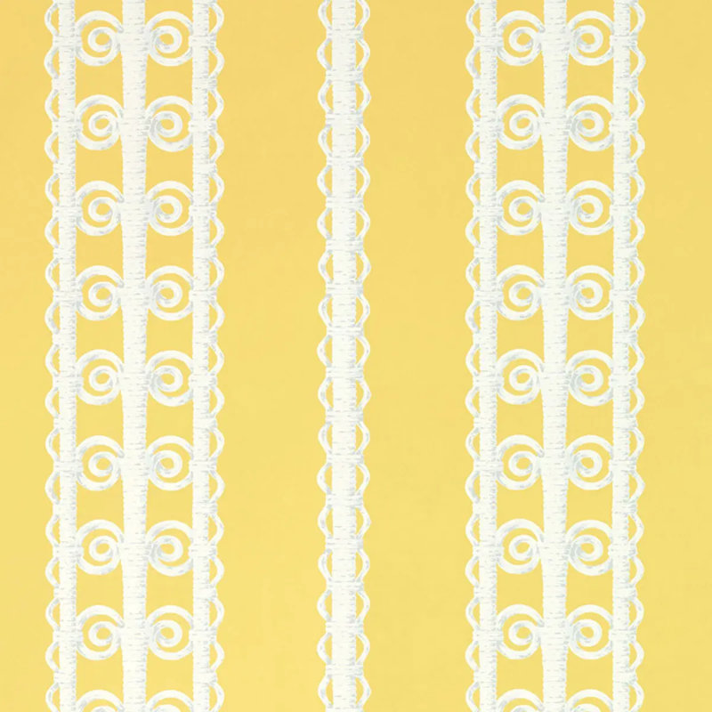 Papier peint Schumacher x Celerie Kemble, Fleur de citron