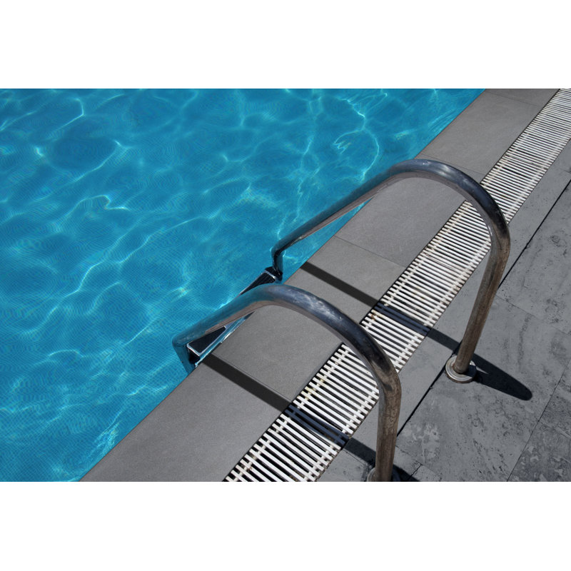 Duravia 13 in. x 24 in. x 0.79 in. Matte Porcelain Pool Coping (4.33 sq. ft./unit, 2 Piece), Azurith