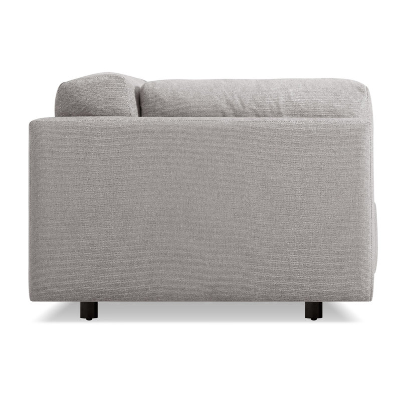 Sunday Sofa, Agnew Gray Textured Basketweave, 30" H x 82" W x 40" D