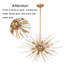 Lustre en sphère Spoutnik bronze brillant à 12 lumières de 29 po Brynhildur