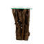 Modern Rectangular Glass Lamp Table Handmade Solid Wood Side And Coffee Table For Home And Livings