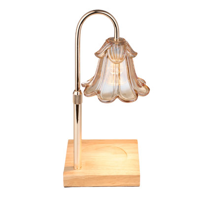Wood USB Table Lamp