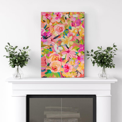 Flower Blossom " Still Life Wildflower Field Illustrations Botanical Floral Farmhouse Relax For Bedroom "
