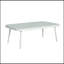 Causeuse et table en acier Mariano, blanc cassé et vert-1306037169-1306037171
