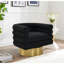 Fauteuil d'appoint pivotant en tissu Modern-1248357499