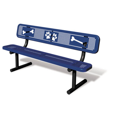 Banc de parc en acier Pollitt