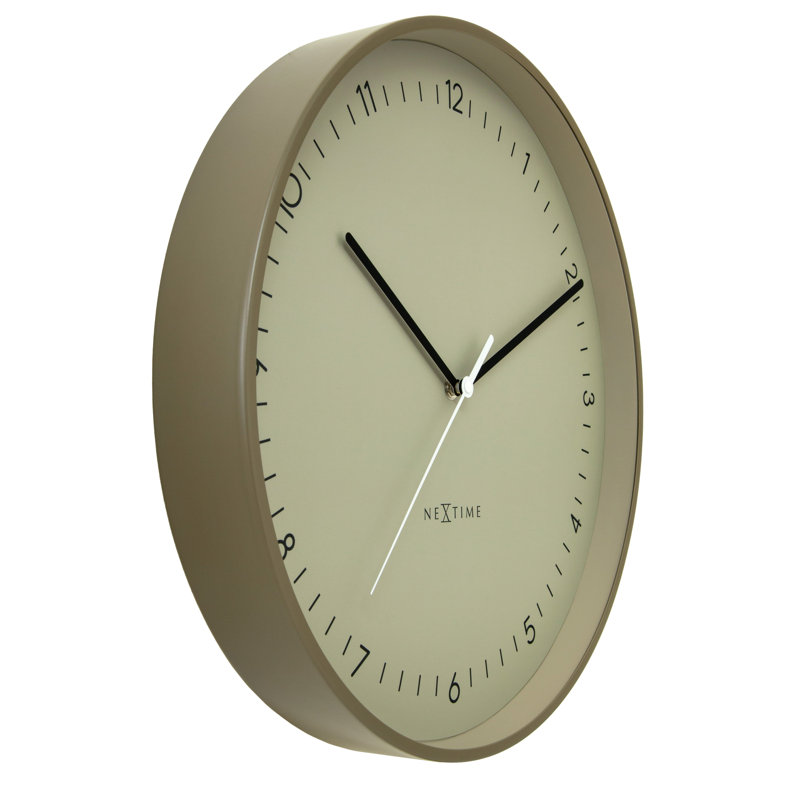 Citybeat Metal Wall Clock, Khaki