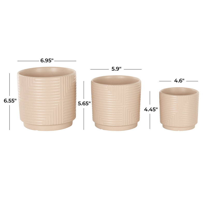 Tommen Ceramic Pot Planter, Pink