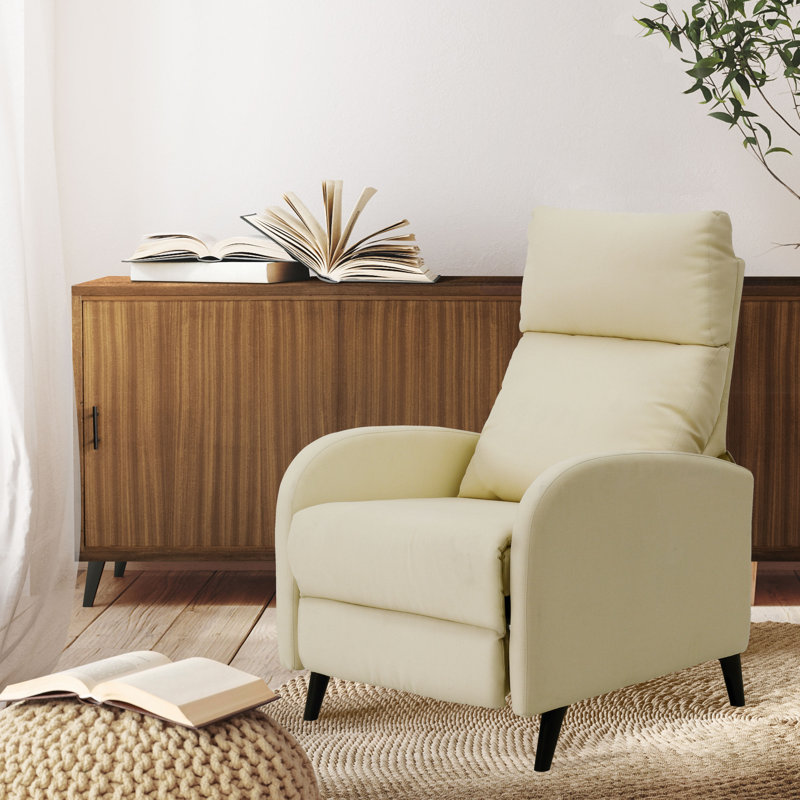 Oakdene 72cm Wide Standard Recliner, Cream