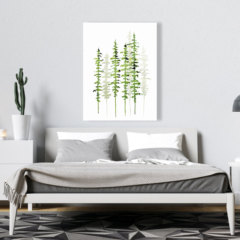 Slim Trees - Art mural sur toile scandinave pour la décoration intérieure