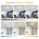 Flausch 8 - Light 60cm Modern Ceiling Light, Dimmable LED Flush Mount with Remote, Rectangle Acrylic Chandelier