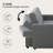 Grey Upholstered Sleeper Sofa Bed