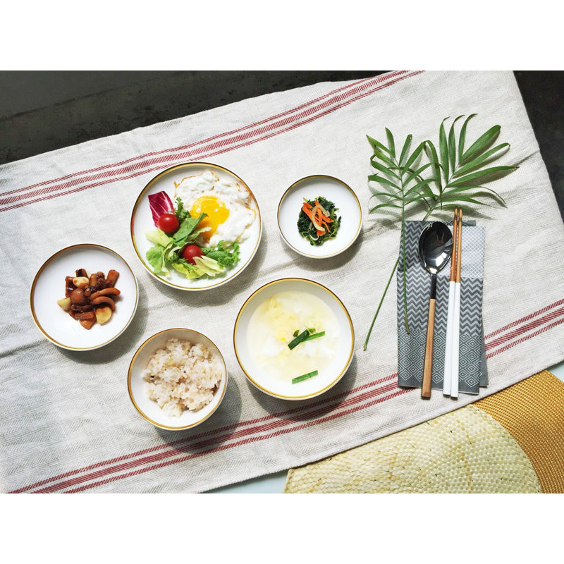 Golden Edge Bone China Appetizer Plate
