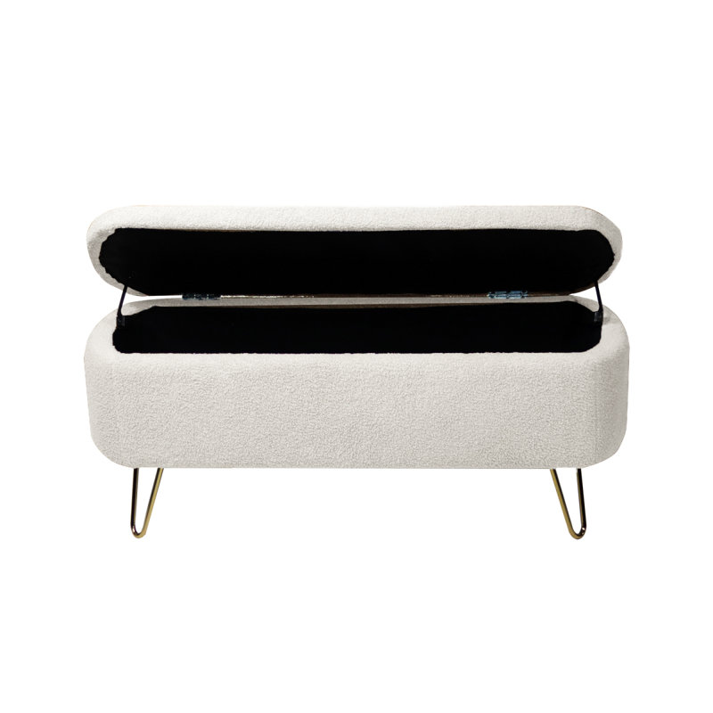 Banc pour repose-pieds Ivorystorage, Ivoire ivoire