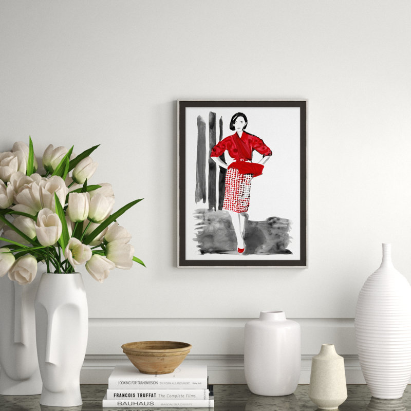 Allure 4' Framed Print on Glass
