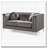 Contemporary Dark Gray Loveseat-109397448