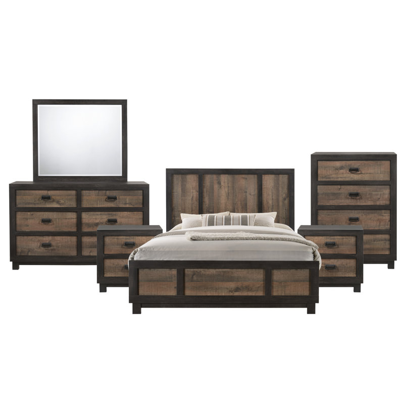 Ensemble de chambre à coucher standard 6 pièces Jobe, Très grand
