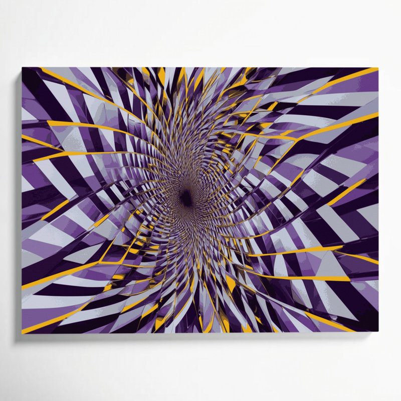 Op Art 57 Gray Canvas Wall Art