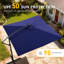 Parasol solaire en porte-à-faux décalé 8,2 pi à DEL avec 8 bandes lumineuses, parasol suspendu à éclairage extérieur avec manivelle et inclinaison, protection contre les rayons UV pour la terrasse-1506682477