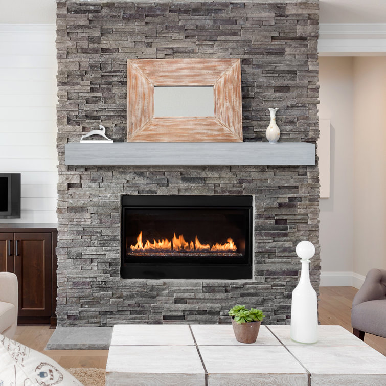 The Zachary Non-Combustible Smooth Fireplace Mantel Shelf ASTM E136
