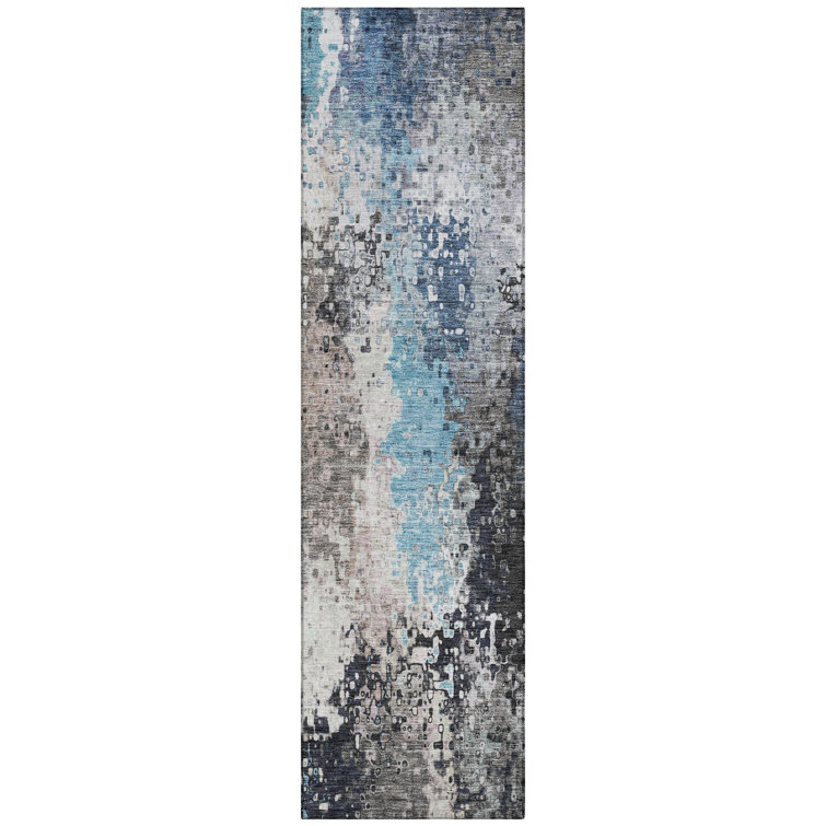 Machine Washable Indoor/Outdoor Boruta ACN2242 Abstract Rug